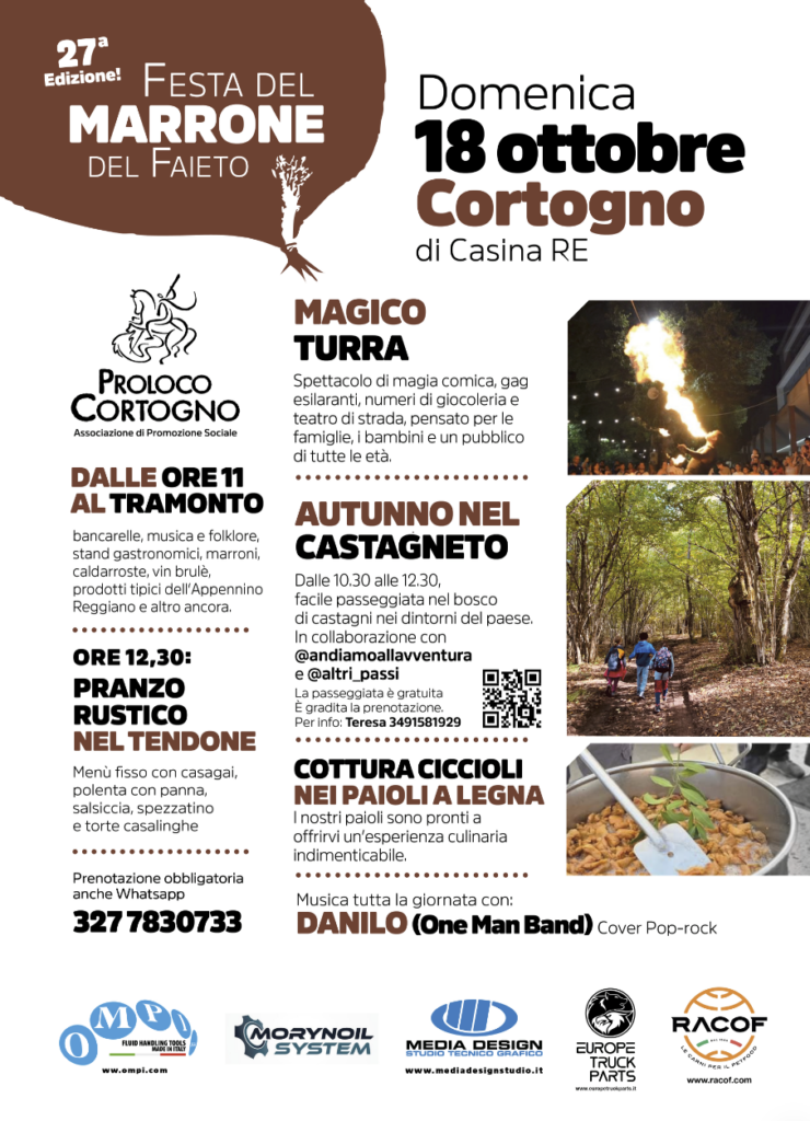 Festa del Marrone del Faieto - 18 ottobre 2026